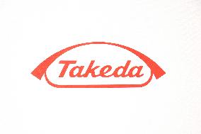 Takeda Pharmaceutical Company Sign and Logo